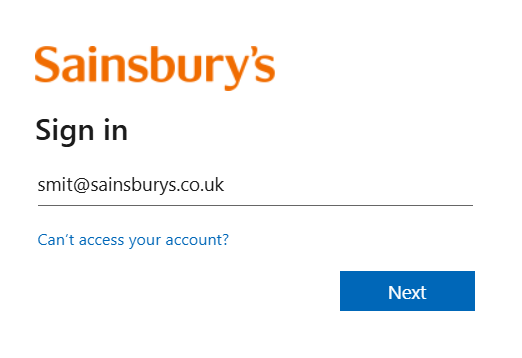 Enter your credentials