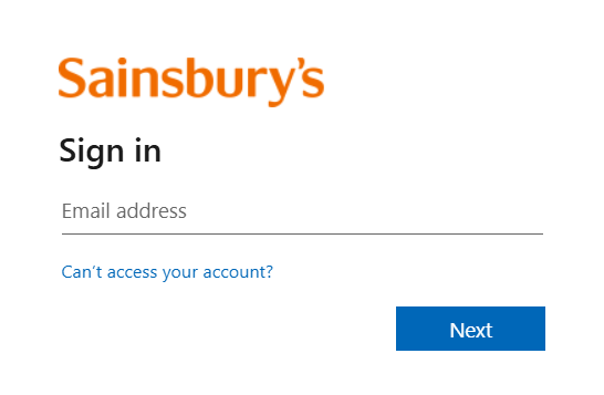 Mysainsburys Sign in